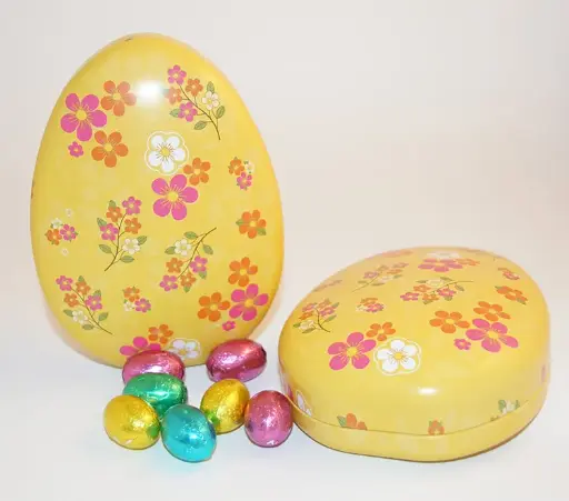 [10027] Påskägg gult 151x111x46mm