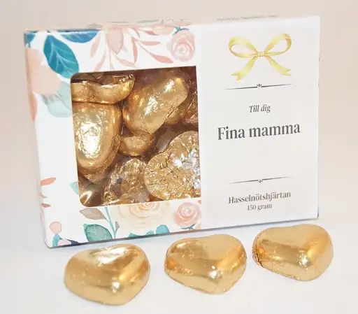 [J9079C] Nice mom Hazelnut hearts GOLD 150g in box A