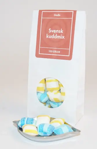 [L9765] Swedish pillow mix white bag with window 100g