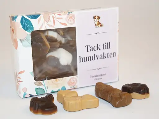 [J9717D] Tack till hundvakten - Hundansikten 150g i ask A