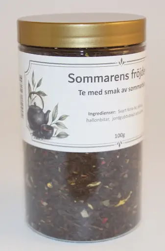 [S531] Sommarens fröjder svart te i PET-burk 100g
