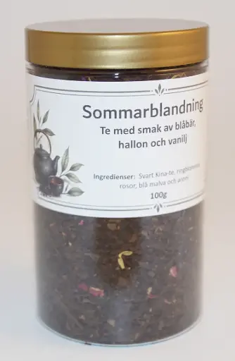 [S542] Sommarblandning svart te i PET-burk 100g