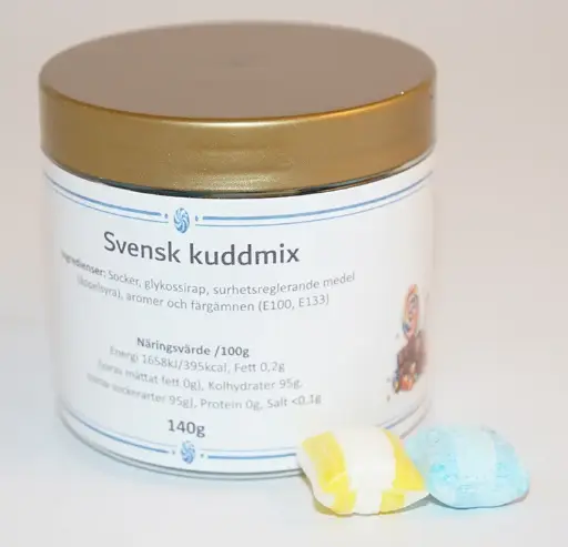 [SB9765] Svensk kuddmix i PET-burk 140g