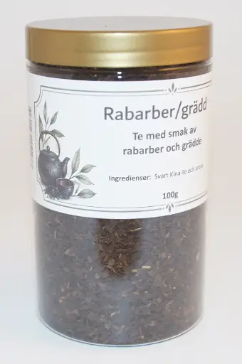 [S530] Rhubarb/cream black tea fp in PET jar 100g