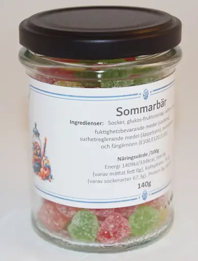 [G9723] Summer berries in glass jar 140g