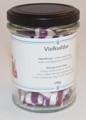 [G9584] Violet cushions in glass jar 140g