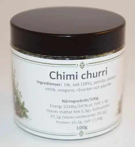 [S32D] Chimichurri in pet jar with black lid 100g
