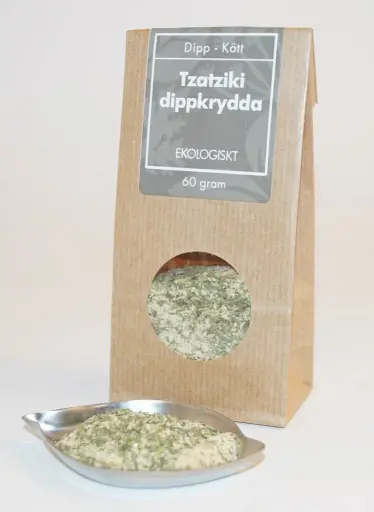 [LE244] Organic Tzatziki dip, brown bag with window, 60g