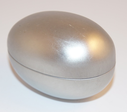 [10019] Easter egg silver 73x50x47mm