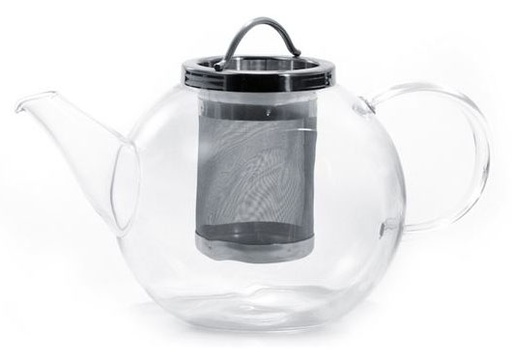 [1557] Glas tekanna med stålinsats 1 liter