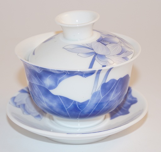 [1561] Mug with saucer Gaiwan Lotus 160ml