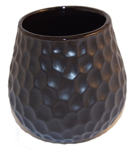[1633] Calabash in ceramic black