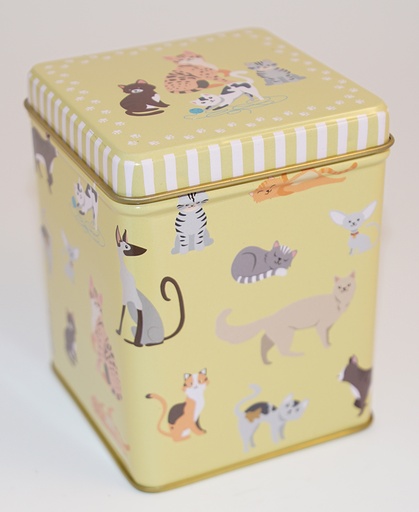 [3602] Cats burk 100g 75x75x95mm med gångjärn