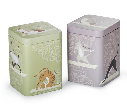 [3697] Yoga Cat's jar 100g / 2 patterns strong lid