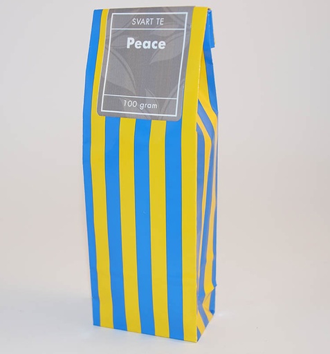 [433B] Peace black tea pack in yellow/blue glossy bag 100g