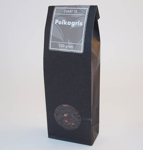 [526] Polkagris candy cane black tea pack 100g