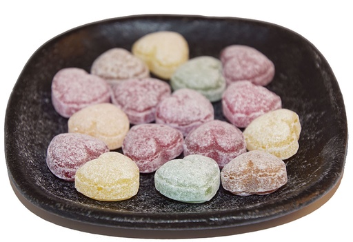 [59161] Hjärtan blandad frukt örtkarameller lösvikt 1kg