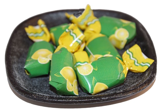 [59178] Lemon/lime filled in paper herbal candies bulk 1kg