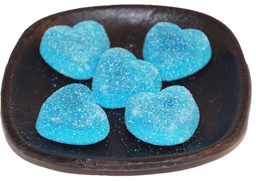 [59415] Hearts blue razz bulk 1kg