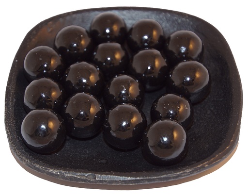 [59592] Toffee liquorice ball Narr bulk 1kg
