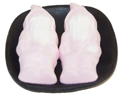[59909] Marshmallow santas large FRANSSON bulk 1kg