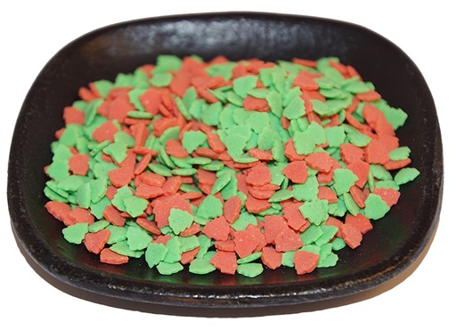 [67107] Julgranar röda och gröna strössel lösvikt 1kg