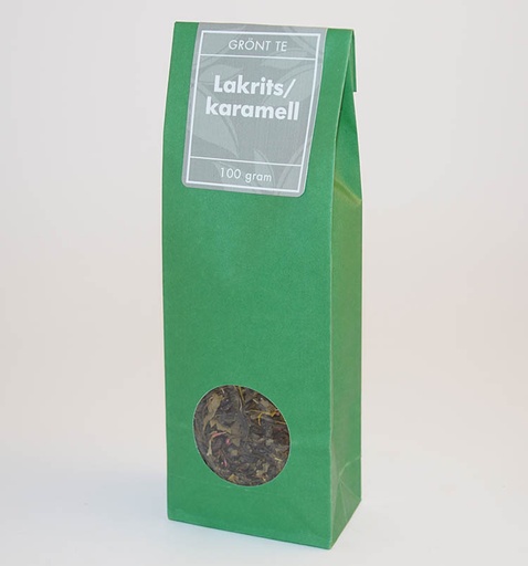 [702] Liquorice/caramel green tea pack 100g