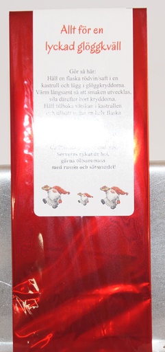 [7076] Glöggkryddor "presentförpackning" med recept