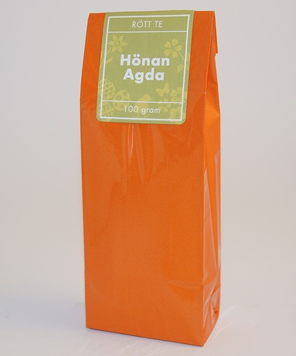 [736B] Hönan Agda red tea pack in orange glossy bag 100g