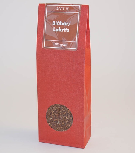 [740] Blåbär/lakrits rött te fp 100g