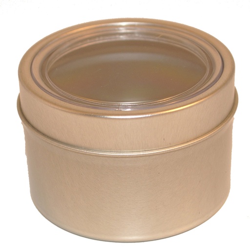[8908] Silver jar with round windows