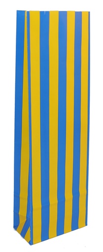 [921] 100g Gul/blå blank påse