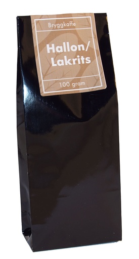 [B367] Hallon/lakrits kaffe brygg fp 100g