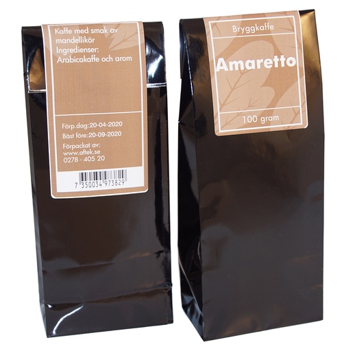 [B382] Amaretto kaffe brygg fp 100g