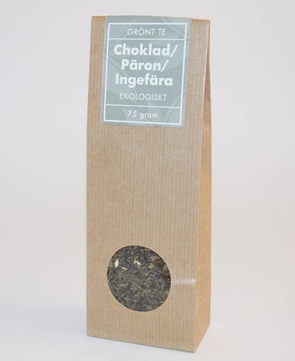 [E342] Choklad/päron/ingefära EKO grönt te fp 75g