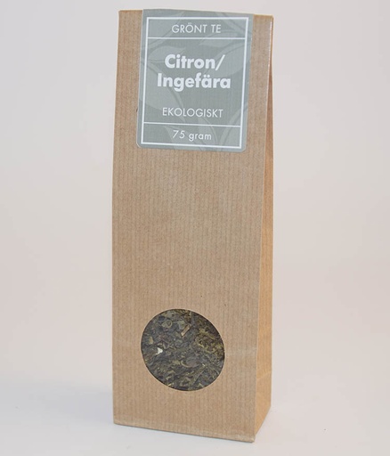 [E343] Citron/ingefära EKO grönt te fp 75g