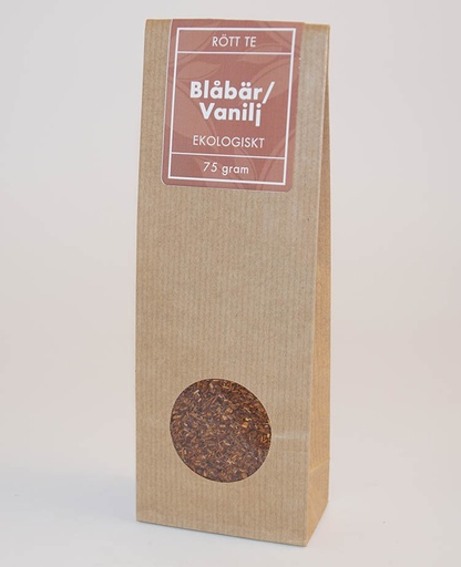 [E361] Blueberry/vanilla ORGANIC red tea pack 75g