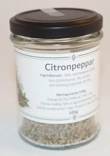 [G28] Lemon pepper 100g in glass jar