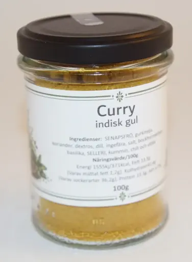 [G29] Curry Indisk gul 75g i glasburk