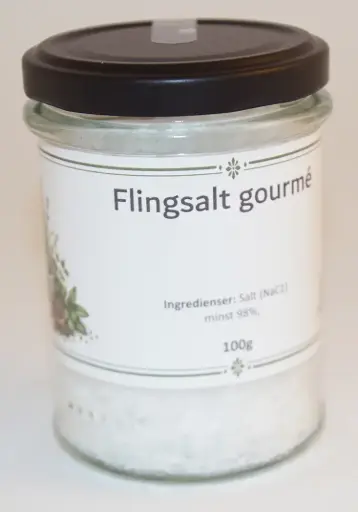 [G51] Flake salt gourmet 100g in glass jar