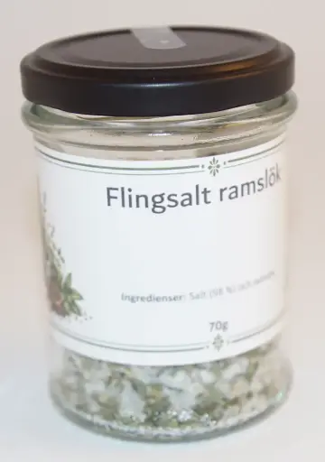 [G57] Flake salt Ramson 70g in glass jar