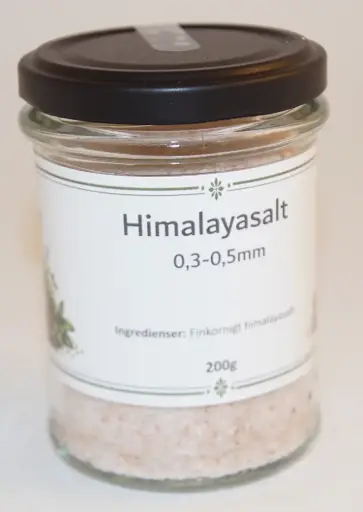 [G84] Himalaya salt 0.3-0.5mm 200g in glass jar