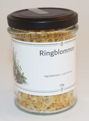 [G864] Ringblommor 10g i glasburk