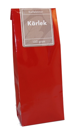 [H362B] Kärlek kaffe hela bönor fp 100g