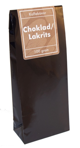 [H364] Chocolate/liquorice whole beans pack 100g