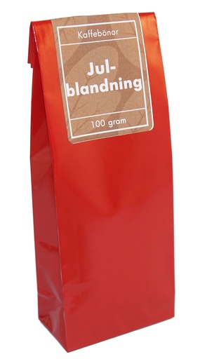 [H392B] Julblandning kaffe hela bönor fp  100g