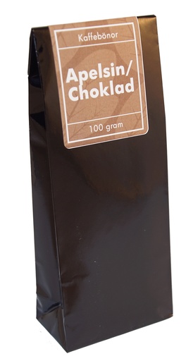 [H393] Orange/chocolate coffee whole beans pack 100g