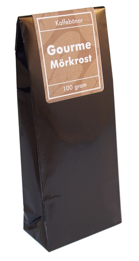 [H396] Gourmet dark roasted coffee whole beans pack 100g