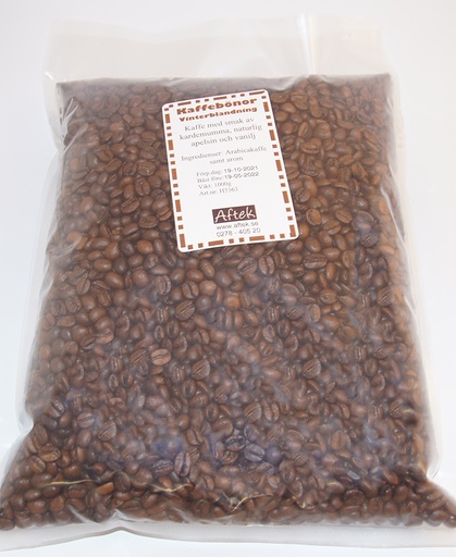 [H5363] Vinterblandning kaffe hela bönor 1kg