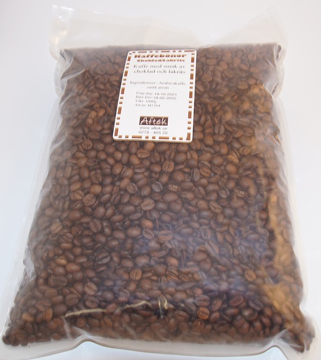 [H5364] Choklad/lakrits kaffe hela bönor 1kg